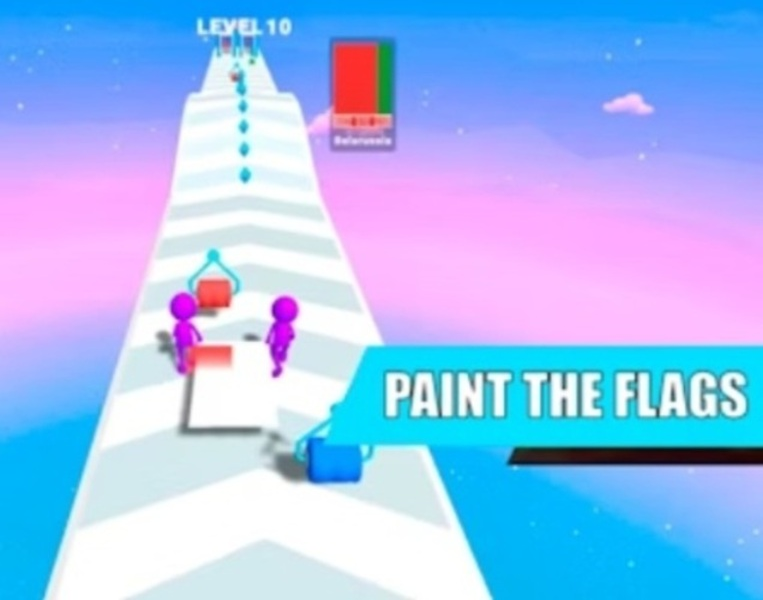Juego Pintar las banderas  en línea