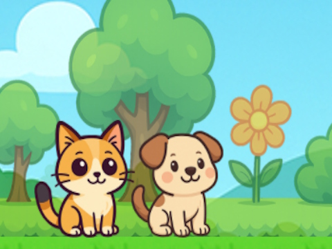 Juego Perro y gato dulce  en línea