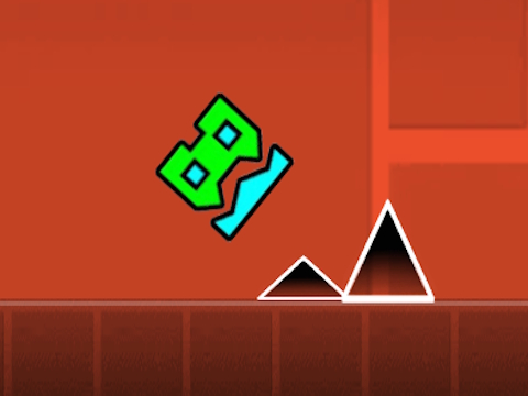 Juego Salto de tablero de geometría  en línea