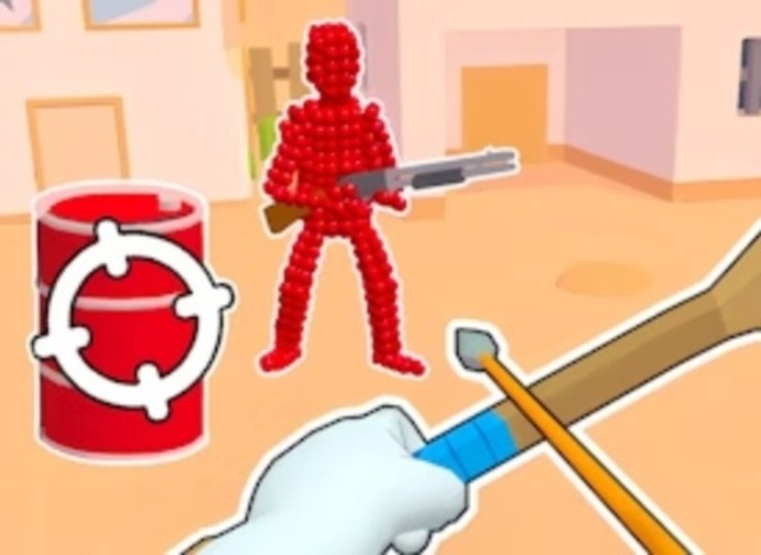 Juego Stickman Archer disparando flechas en los rojos  en línea