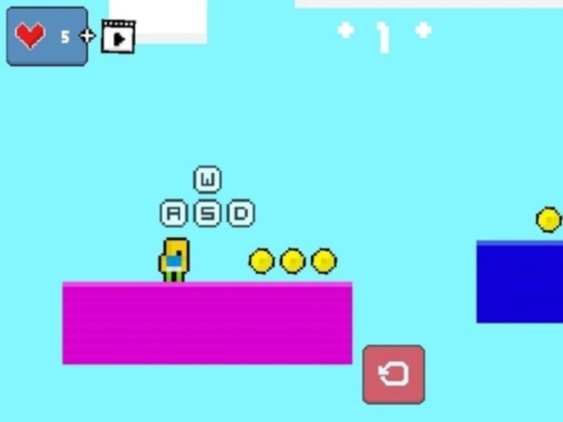Juego 2d Obby Rainbow Parkour  en línea