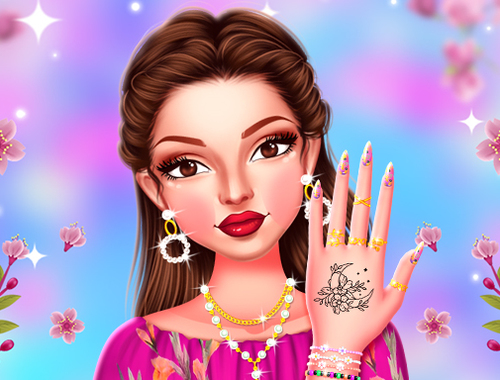 Juego Diseño de manicura de primavera de celebridades  en línea