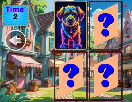 Juego Juego de memoria de animales divertidos  en línea