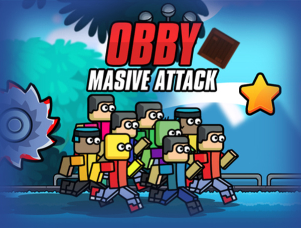 Juego OBBY Ataque masivo  en línea