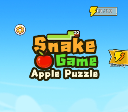 Juego Juego de manzana de rompecabezas de serpiente  en línea