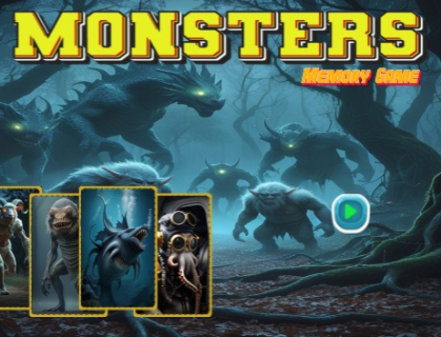 Juego Juego de memoria de monstruos  en línea