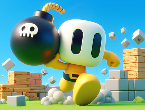 Juego Bombamán 3D  en línea