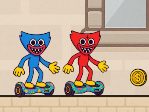 Juego Hugli Wugli rojo y azul  en línea