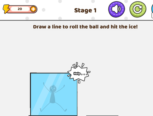 Juego Guardar la línea de dibujo del palo  en línea