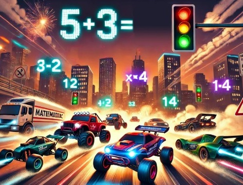 Juego Carreras de matemáticas  en línea