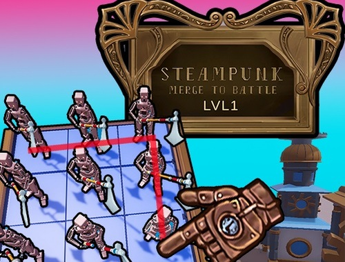 Juego Fusionar steampunk a la batalla  en línea