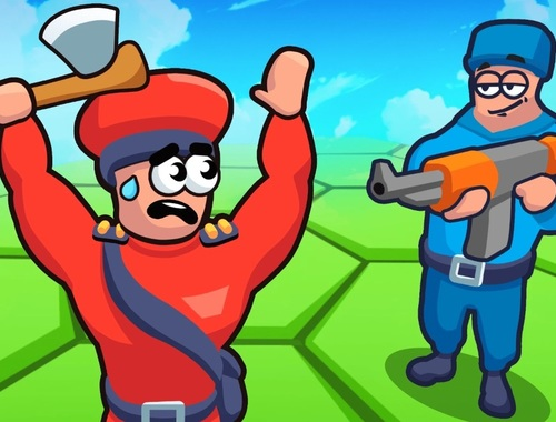 Juego Mundo hexadecimal de azulejos: rojo vs azul  en línea