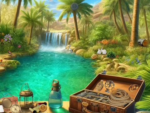 Juego Secretos ocultos de Oasis del desierto  en línea