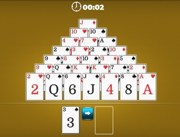 Juego Solitario piramidal  en línea