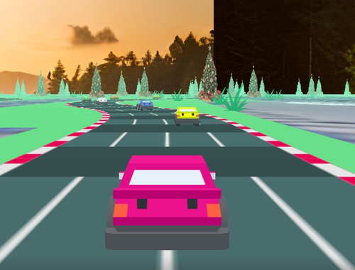 Juego Persecución de alta velocidad 3D  en línea