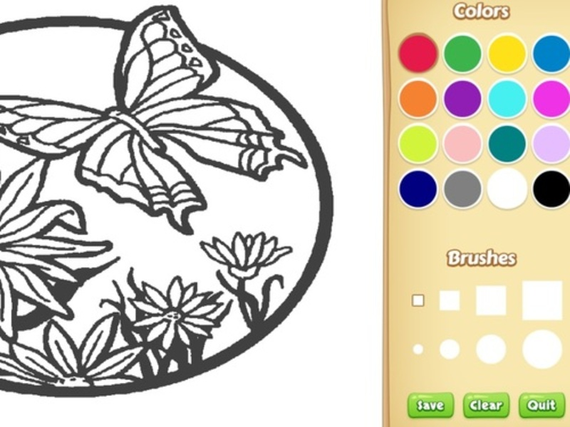 Juego Libro para colorear de mariposa para niños en línea