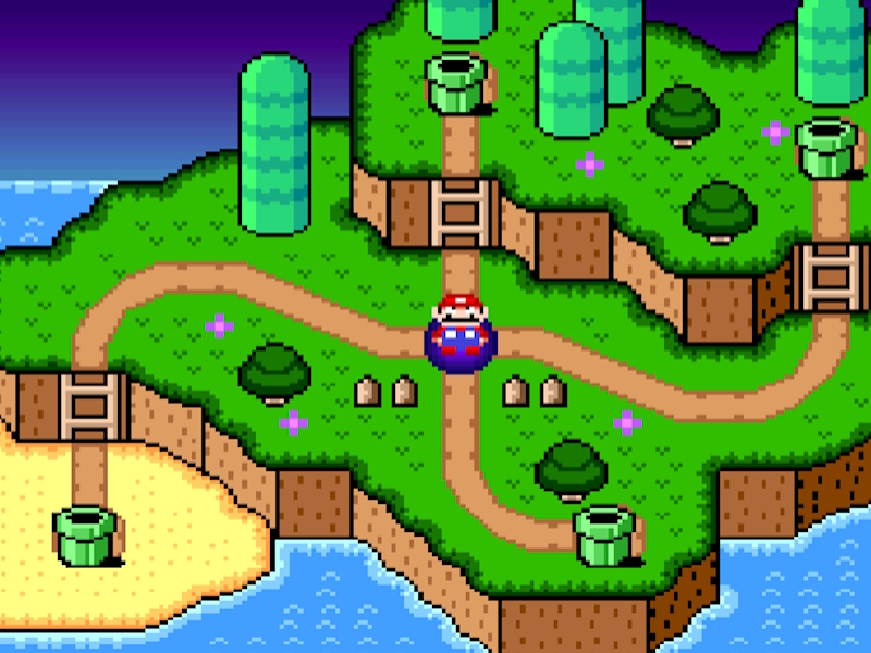Juego Super Mario World Legend of the Four Keys en línea