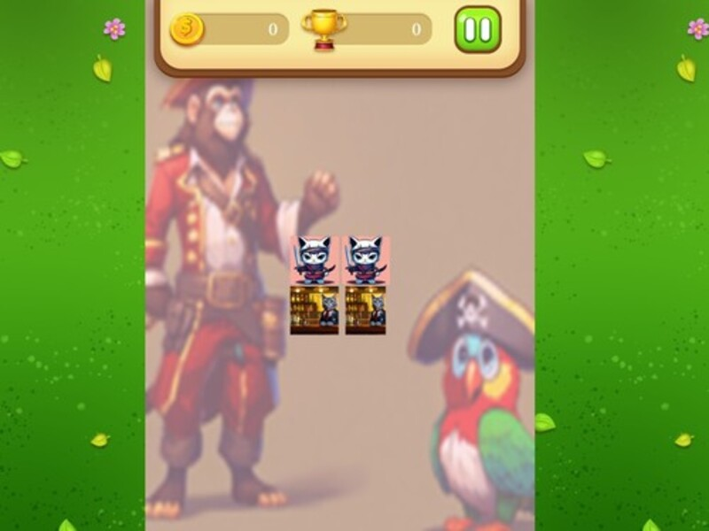 Juego Pirate Cat Memory Match en línea