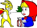 Juego Colorante de masha y conejito  en línea