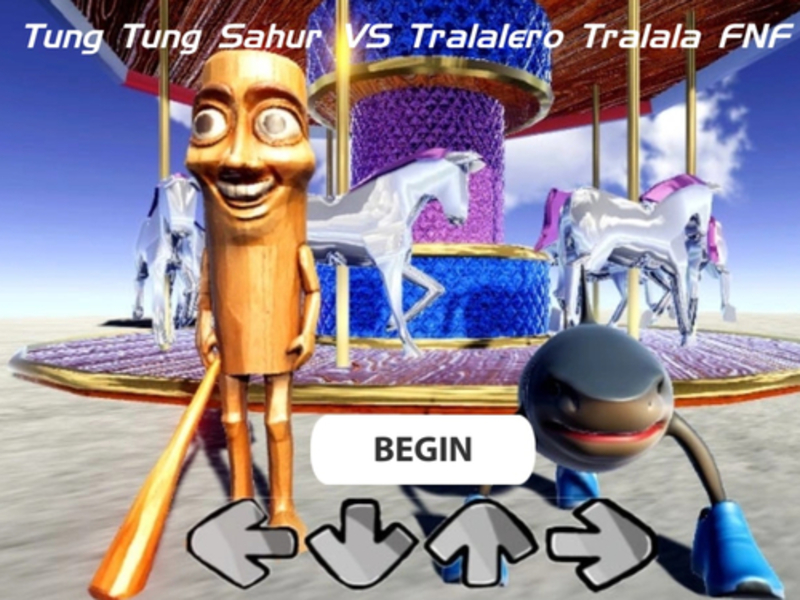 Juego Tung Tung Sahur vs Tralalero Tralala FNF en línea