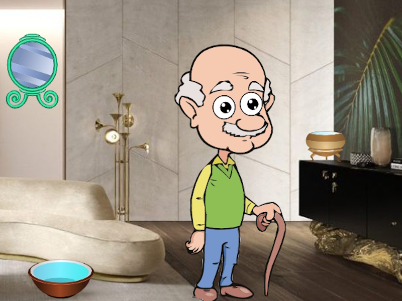 Juego El abuelo se encuentra con los amigos en línea