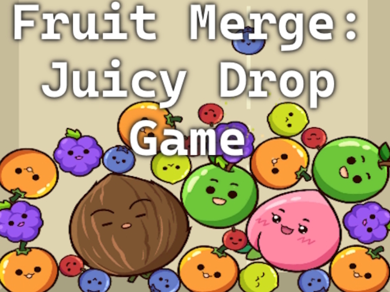 Juego Fusión de frutas: juego de gota jugoso en línea