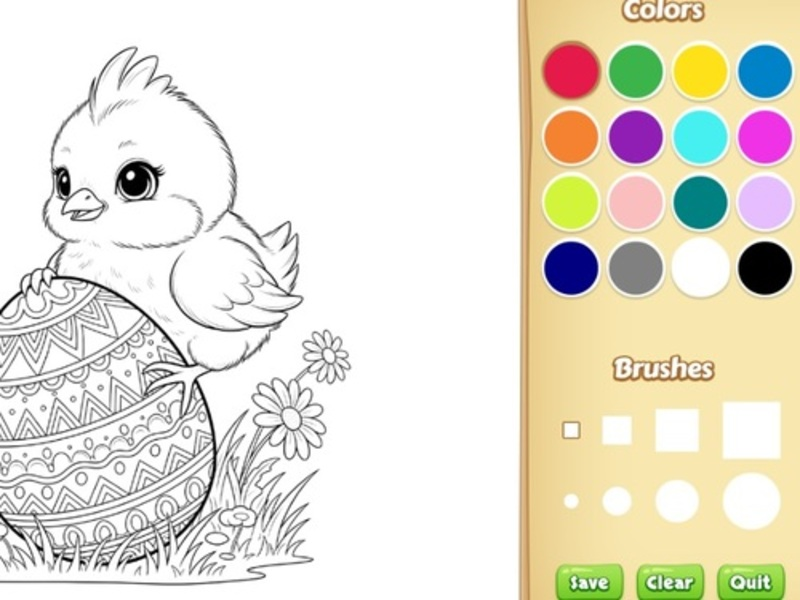 Juego Libro para colorear de Pascua para niños en línea