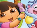 Juego Puzzle Fun Dora con botas  en línea