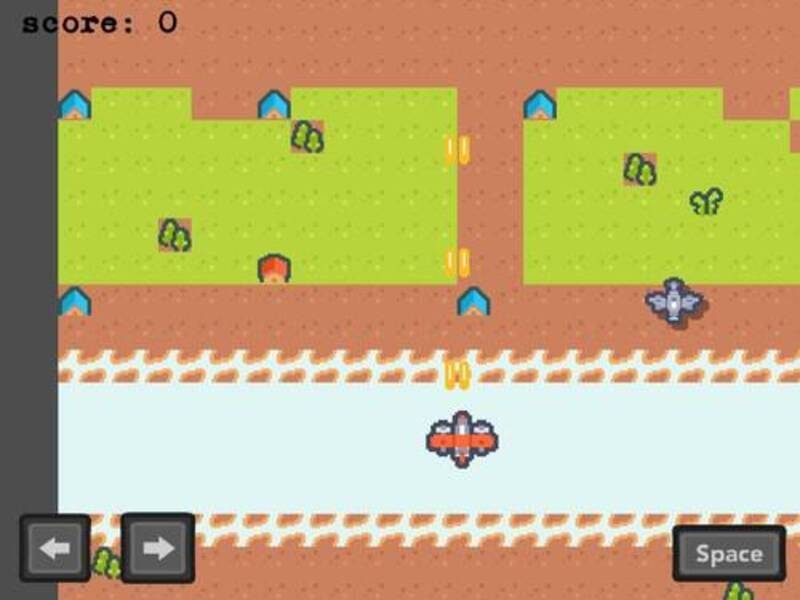 Juego Disparo de aviones 2d en línea