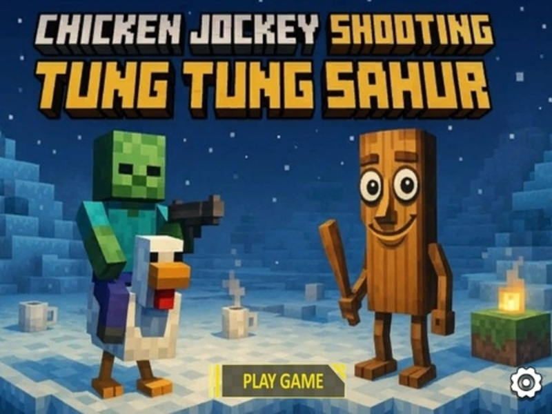 Juego Chicken Jockey disparando Tung Tung Sahur en línea
