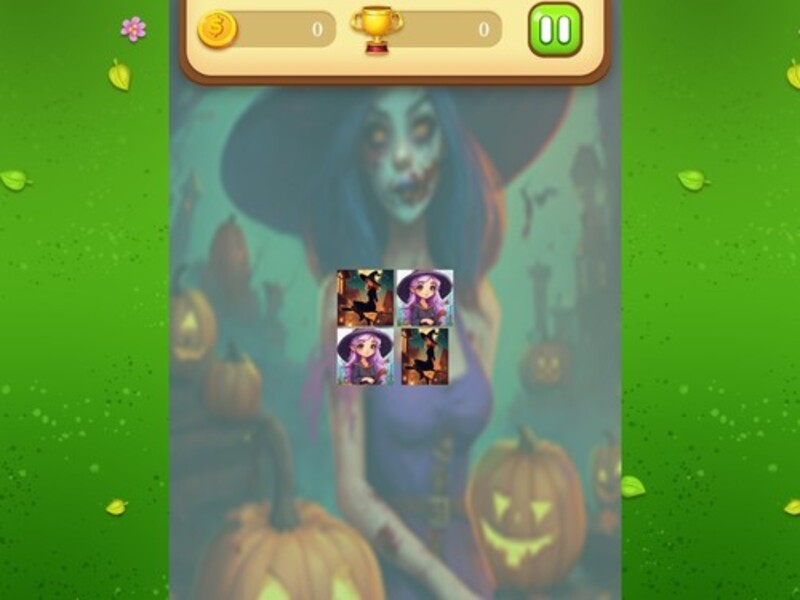 Juego Halloween Witch Memory Match en línea