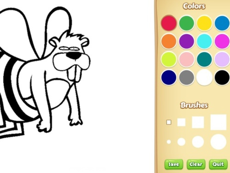 Juego Libro de colorear de animales divertidos para niños en línea