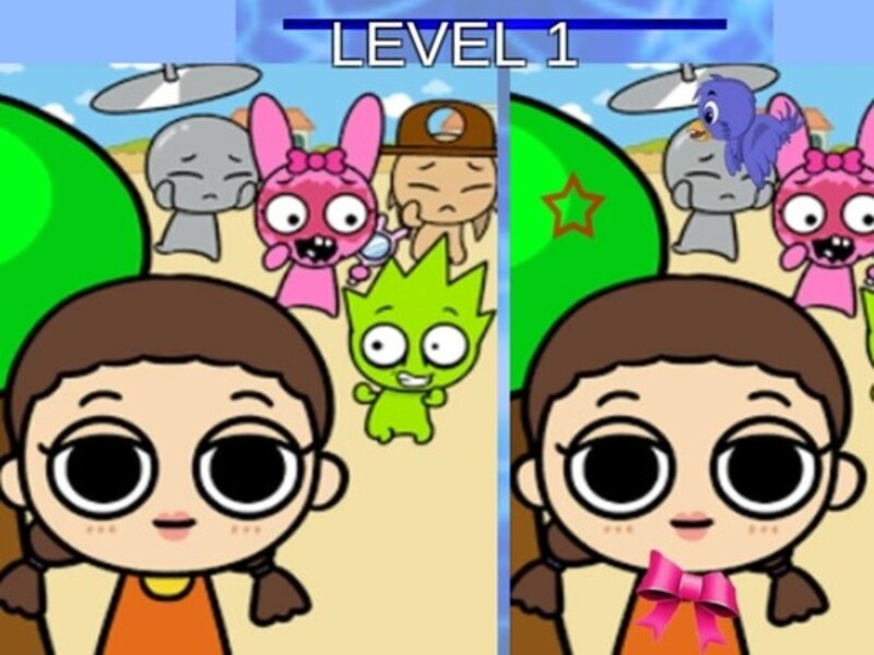 Juego Diferencia de sprunki y calamares en línea