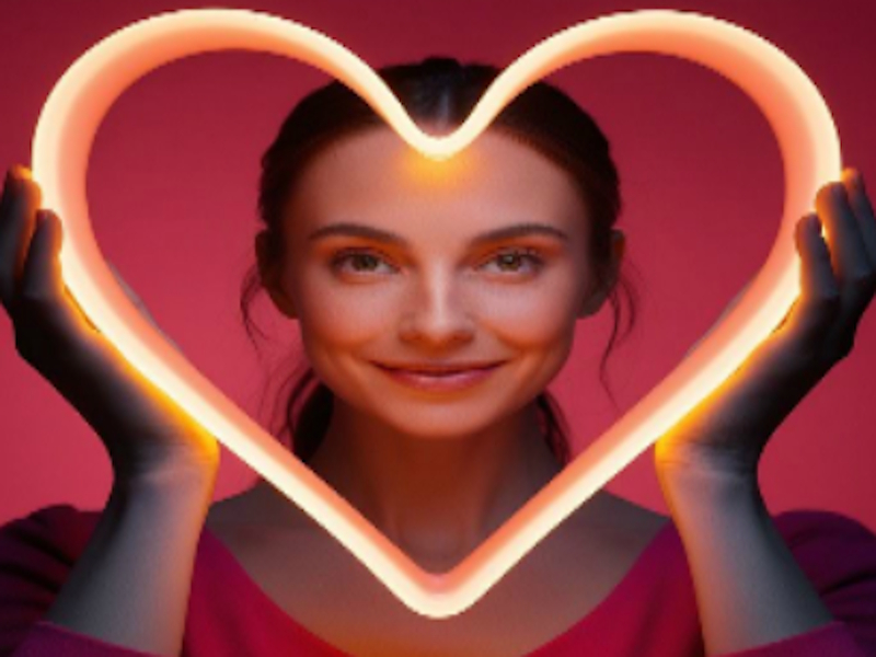 Juego Corazón mujer brillante en línea