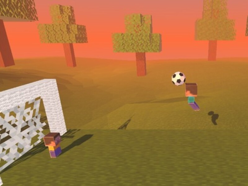 Juego Fútbol de cabeza de bloque en línea
