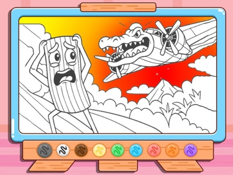 Juego Libro para colorear: Bombardino Crocodilo en línea