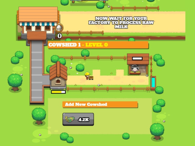 Juego Farm de lácteos inactivos Tycoon en línea