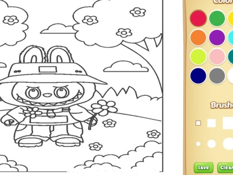 Juego Lindo libro para colorear de Labubu para niños en línea