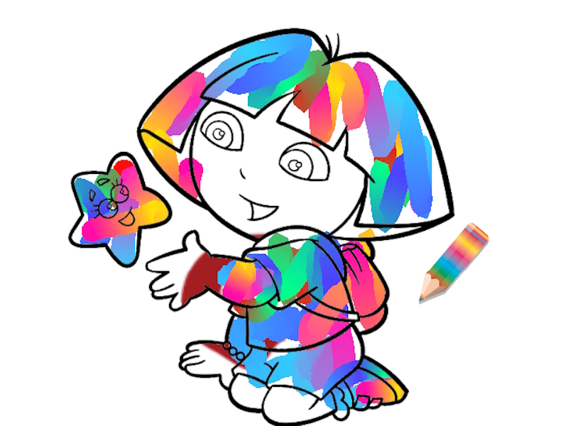 Juego Jungle Girl: páginas para colorear en línea