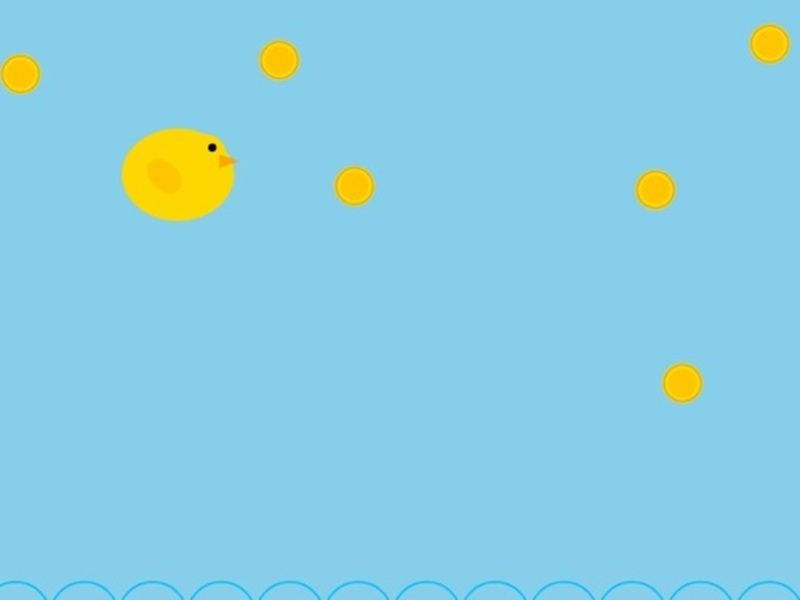 Juego Un pato recolectando monedas en línea