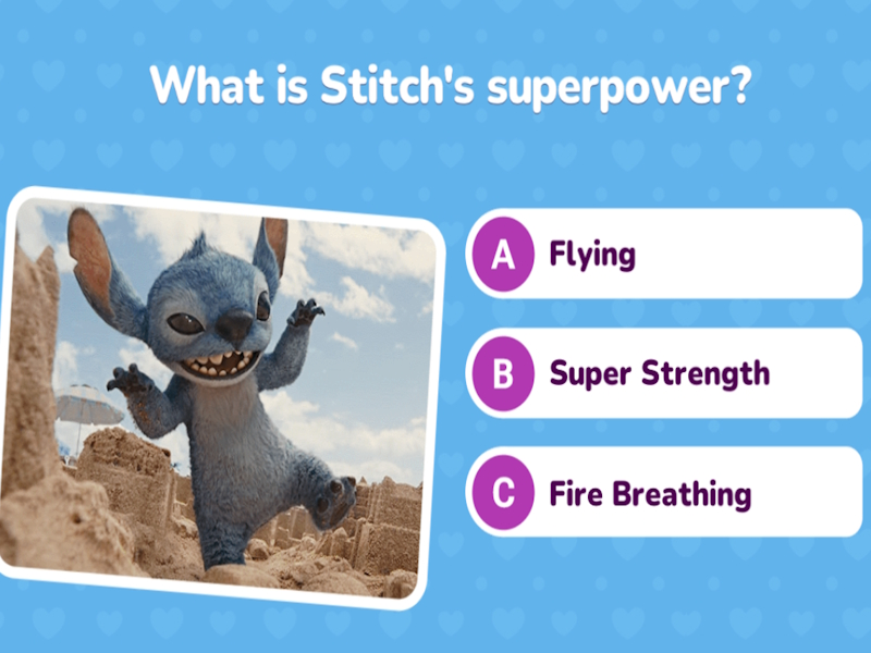 Juego Desafío de cuestionario de lilo y stitch en línea
