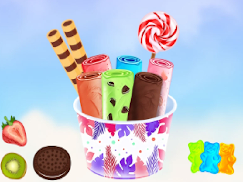 Juego Cono de rollo de helado de bricolaje en línea