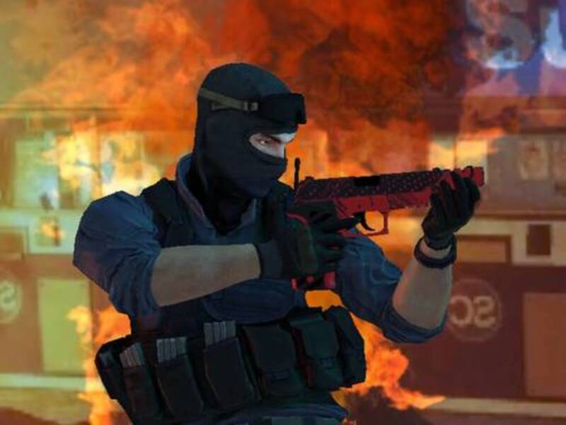 Juego Contra vs huelga terrorista en línea