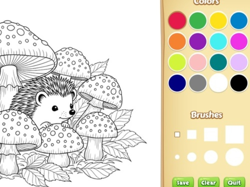 Juego Libro para colorear de animales de dibujos animados para niños en línea