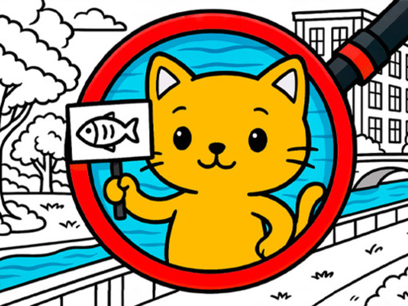 Juego Encuentra la búsqueda de gatos de gato en línea