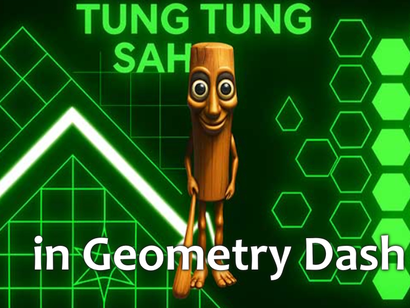Juego Tung Tung Sahur en Geometry Dash en línea