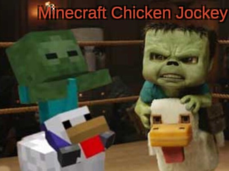 Juego Jockey de pollo Minecraft en línea